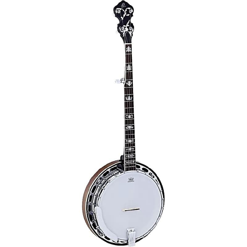 Banjo de 5 cuerdas con funda de transporte Ortega Guitars OBJ750-MA Falcon Series